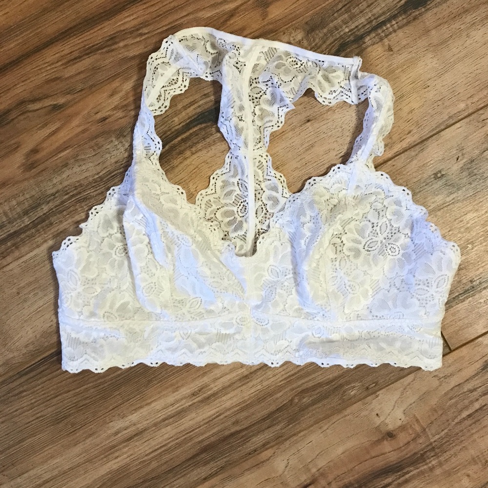 Felina Bralette White Lace Size Large